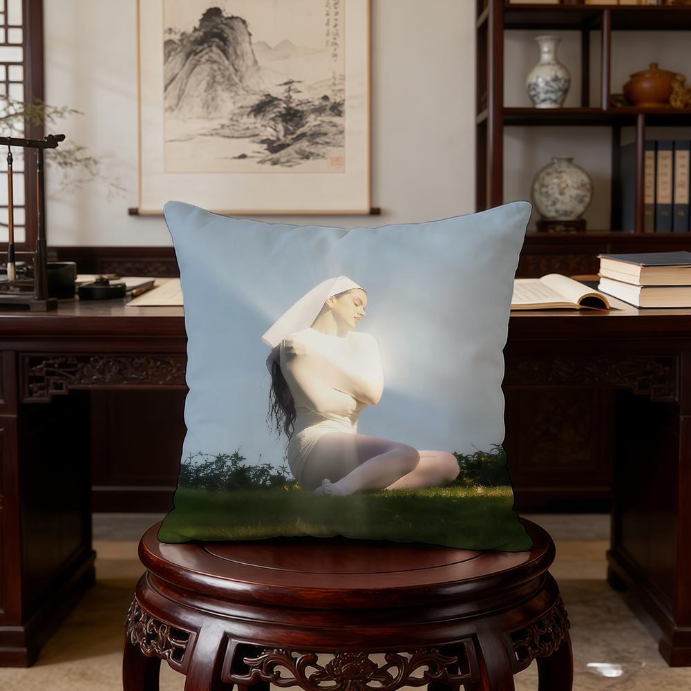 Singer R-Rosalia L-Lux cushion cover Birthday Anniversary Gifts Double Sided Printed Zipper Cushion Cover Soft Skin Bedding