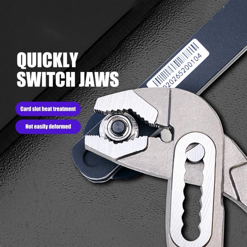 8/10/12inch Water Pump Pliers Multifunctional Plumbing Pliers Adjustable Open Pipe Pliers Home Maintenance Tool