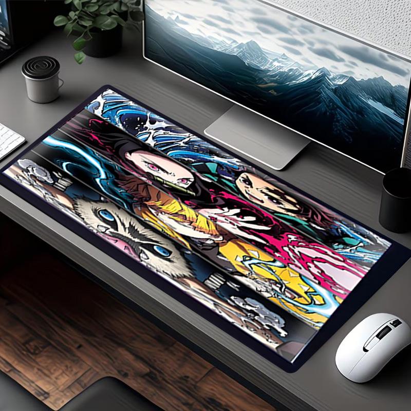Demon Slayer Print Mouse Pad, for Keyboard Pad Laptop PC Mat for Office Home Use, Desk Decor, Perfect Birthday Gift for Gamers
