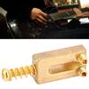 6 Pcs Electric Guitar Bridge Pin Brass Golden Color Guitar Accessory with Hex Wrench Kit