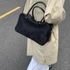 Faux Suede Solid Color High Quality Fashionable Versatile Handbag 2025 Women's Product Hot Selling Large Capacity Shoulder Bag