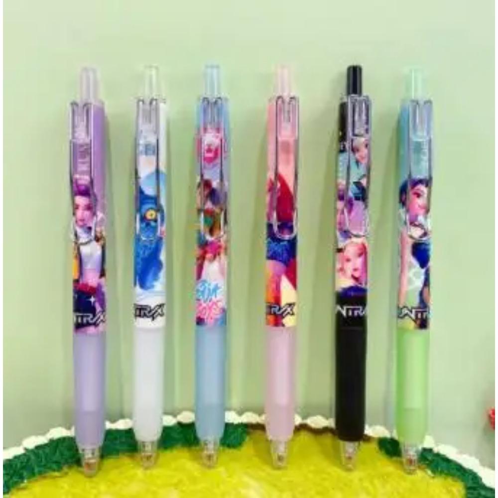 KPop Demon Hunters Huntrix Black Ink Pen Student Writinng Draw Gel Pen Anime Figure Stationery Chiristmas Gifts 0.5mm