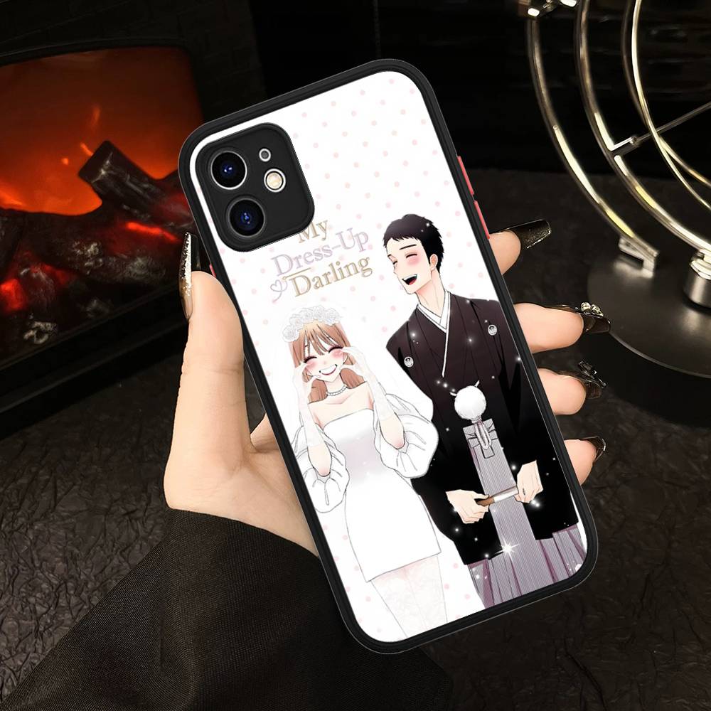 My Dress Up Darling For IPhone 11 12 13 14 15 16 Pro Max Plus X XS MAX Back Cover Matte Phone Case