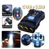 LED Display Rotatable Flashlight Super Bright Keychain  Flashlight  Camping Fishing Walking