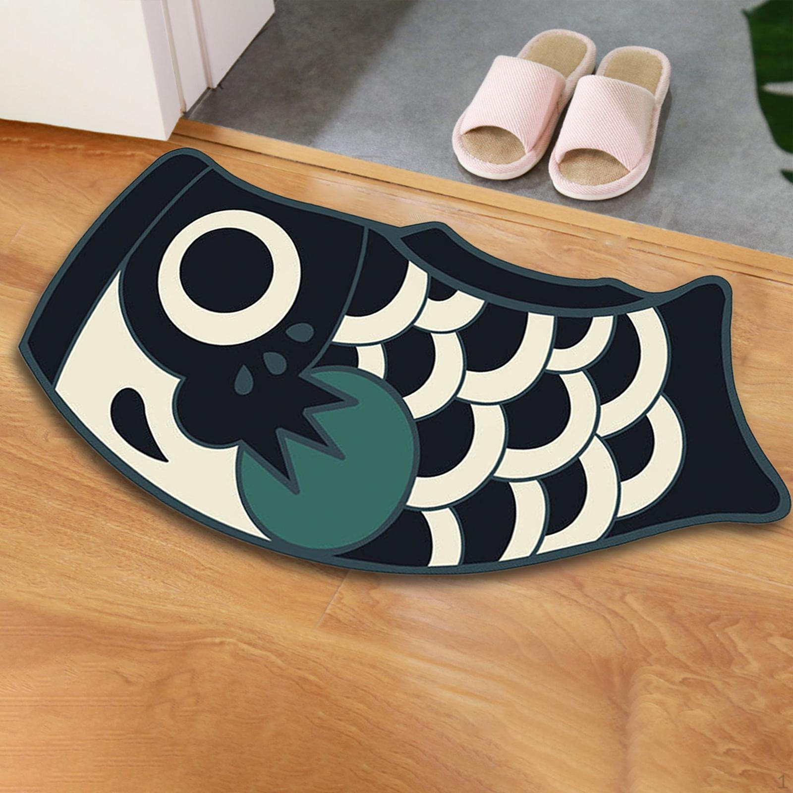 

Коврик для входа в пруд с кои - стильный коврик для домашнего декора black 37cmx70cm