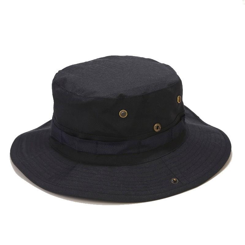 

Jungle Hat Camouflage Tactical Hat Army Bucket Hat Panama Military Cap For Camping Outdoor Activities Hiking чорний