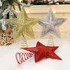 Glitter Xmas Tree Topper Star Decoration Five-Pointed Star Festive Ambiances Personalized Christmas Party Decor Display