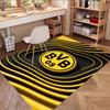 Borussia Dortmund Print Rug, Washable Floor Carpet, For Entryway Dorm Laundry Room Office Study, Home Decor Birthday Christmas Gift