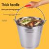 Thickened Stainless Steel Portable Bucket