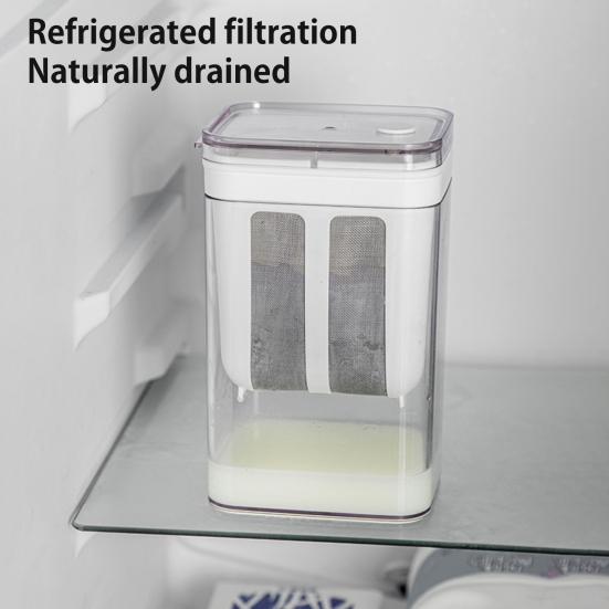 Griechischer Joghurtbereiter & Käsesieb BPA-freier Joghurtfilter mit Edelstahlsieb 37oz Auslaufsicherer DIY-Joghurt