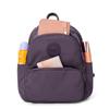 Solid Color Backpack Student Schoolbag Travel Bag Women's Lightweight Backpack