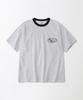 OUTSTANDING [Looney Tunes] Half Sleeve Tee(Bird Speed)_1%Melange Gray