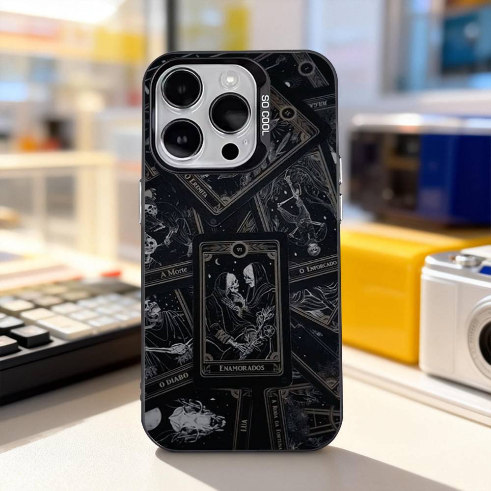 

Чехол для телефона с рисунком доски Уиджи для iPhone 17,16,15,14,13,12,11,Pro,XS,Max,Plus,Mini,SE4,E Черный Матовый Ударопрочный Чехол iPhone15plus