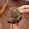 Antique Double-Eared Openwork Incense Burner with Exquisite Pattern