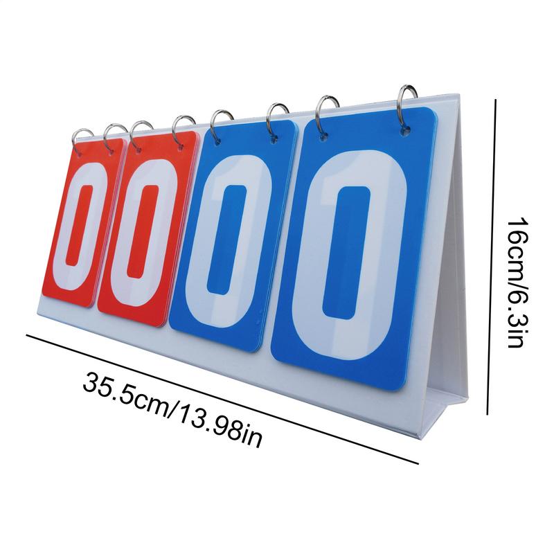 Scoreboard Flipper Table Top Scoreboard Waterproof 4-Digital Portable Multi Sports Table Top Score Flipper Keeper for Badminton