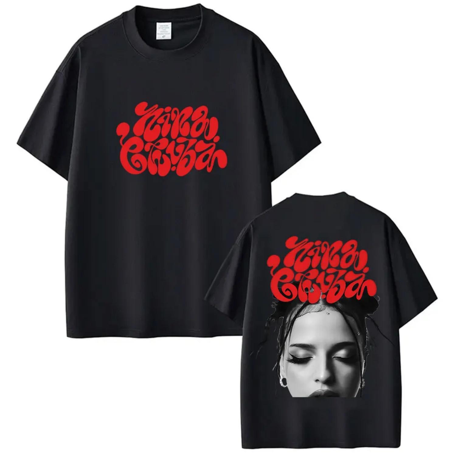 

Singer Nina Chuba Arena Tour 2026 Graphic Tee Shirt Men Women Hip Hop O-Neck Cotton T-shirts Fashion Oversized Short Sleeve Tees S чёрный