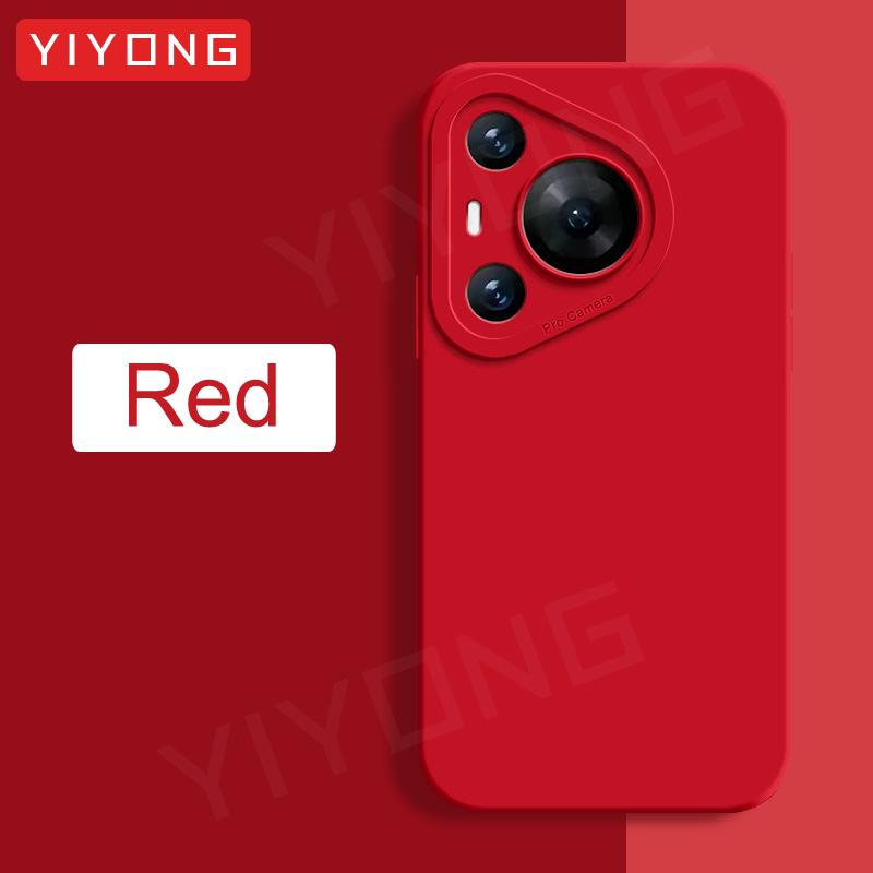 

Для Pura70 Чохол Шовковисто-м яка рідка силіконова накладка для Huawei Pura 70 Ultra P70 P60 Pro P60Pro P70Pro Глобальні чохли для телефонів For Pura 70 червоний