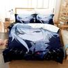 Anime Genshin Impact Arlecchino Bedding Set Duvet Cover Bed Set Quilt Cover Pillowcase Comforter king Queen Size Boys Adult