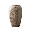 Mottled Retro Chinese Wabi-Sabi Vase: Antique Ceramic Ornament for Bougainvillea Display