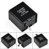 PVC Plastic LED Flasher Relay For Cars Or Motorcycles To Fix The Fast/rapid Flashing Turn Signal 0.02A-10A 12V LED Flasher Relay