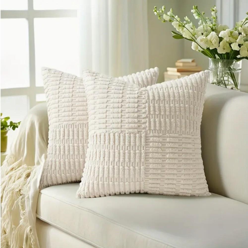 Super Soft Corduroy Pillow Cover Textured Wear Resistant Throw Pillow Covers Thickened Skin-friendly Pillowslip Home Decor