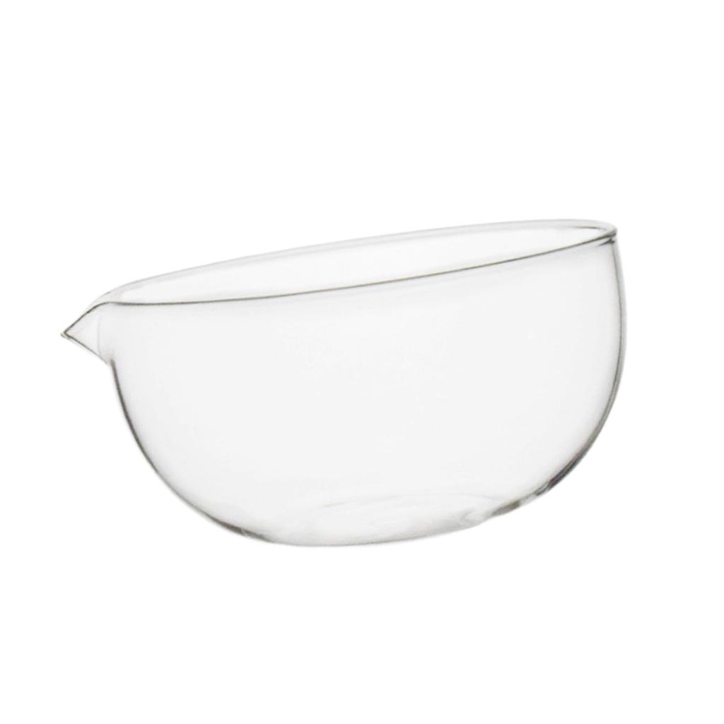 Glass 550ml Kitchen Fruit Salad Bowl Transparent for Baking Prepping Sturdy