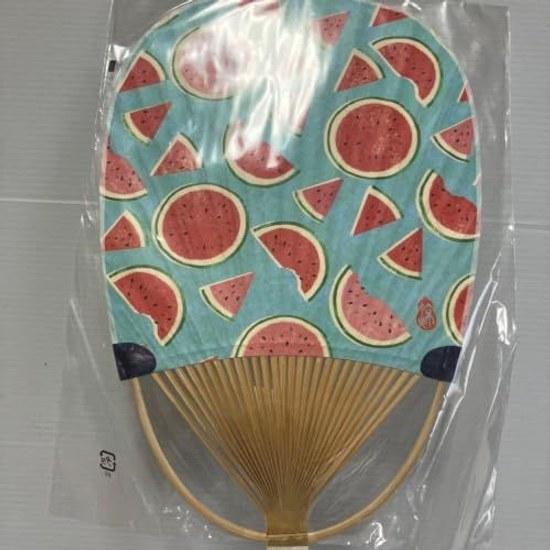 Japanese Pattern Uchiwa Fan 3-piece Set Bamboo Made Japan