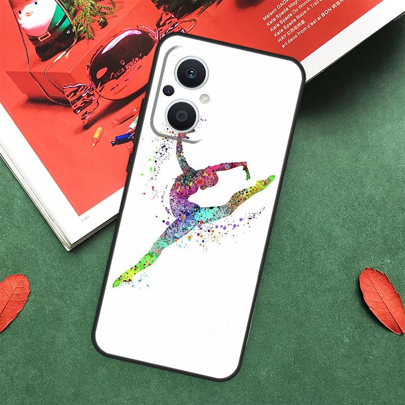 

Gymnastics Oil Painting Case For OPPO Reno 10 11 12 13 14 Pro 11F 12F 13F 14F 7 8 Lite OPPO Find X9 X8 X5 Pro Cover OPPO Find X8 Pro