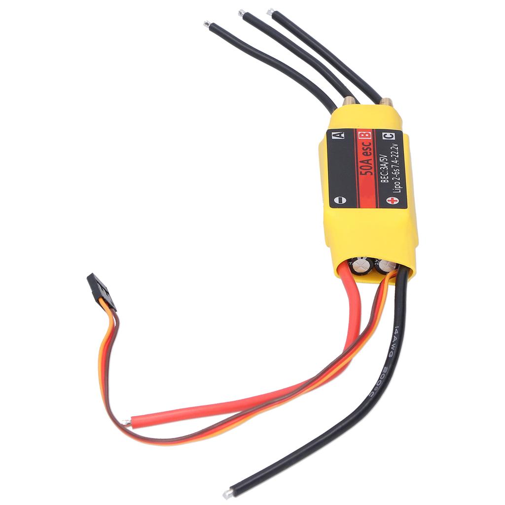 50A 2‑Way Brushless ESC Electronic Speed Controller Accessory for RC Boat Model
