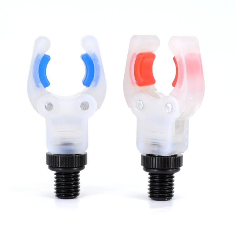Fishing Rod Rest Head with Night-Visible Fork, V-Shaped Support and Screw-In Base, Pier Use, Shore Use, Night Fishing