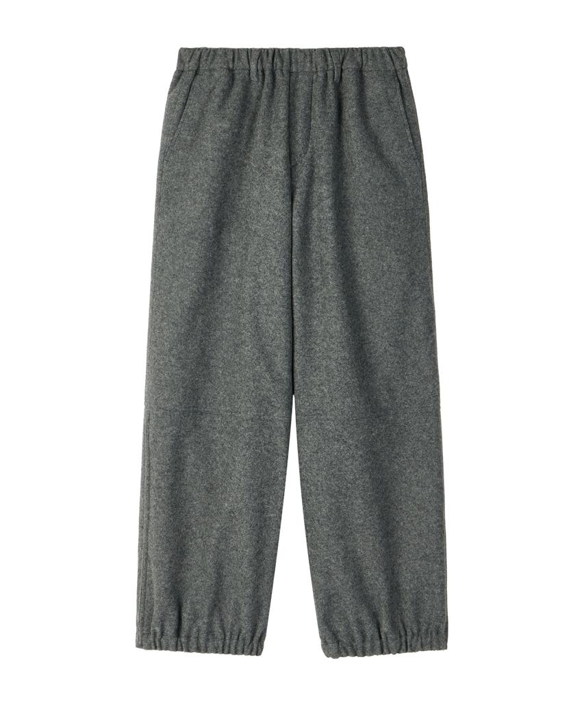 MOONSUN Unisex, Side Zip Wool Sweat Pants / Gray