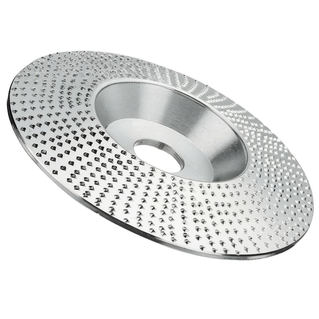 Woodworking Grinding Disc for Angle Grinder Shaped Sanding Wheel with Slant Teeth Design for Surface Shaping and Material Removal