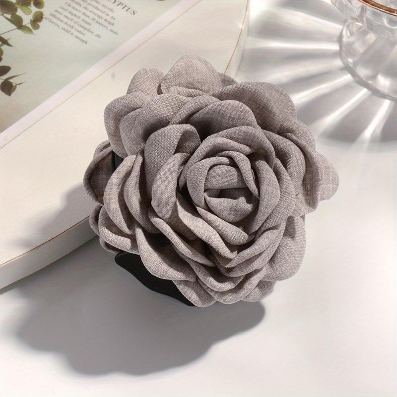 1Pcs Princess Style Multi Color Rose Hair Clip Elegant Temperament Fabric Shark Clip Flower Clip Hair Accessory Sweet Hair Clip