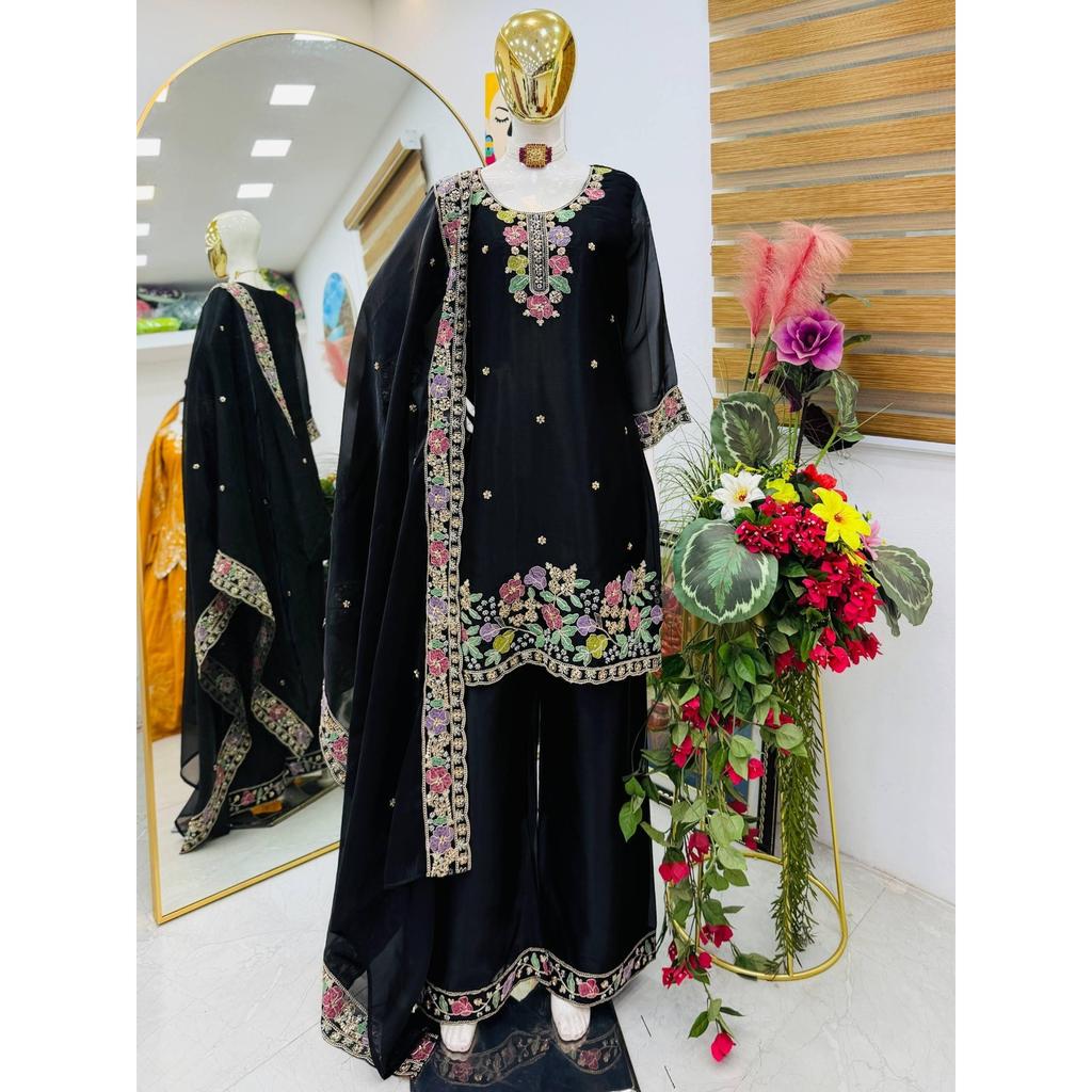 Pakisatni Party Wear Ethnic Palazzo Suit Indian Desigenr Ethnic Salwar Kameez