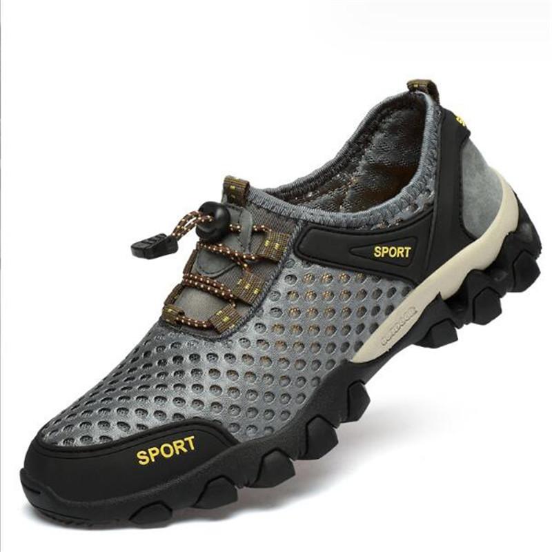 Fashion Men Casual Shoes Sneakers Fashion Light Breathable Summer Mesh Outdoor Hiking Shoes Male Sneakers Walking Footwear Men Shoes