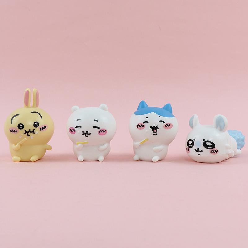 Chiikawa Figurka Hračka Kawaii Hachiware Usagi Panenky Ozdoby Kreslený Roztomilý Sebekritický Medvídek Stolní Dekorace Fanoušci Dětský Dárek