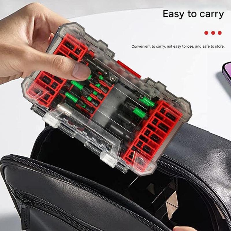 Rustproof 31Piece Magnetic Screwdriver Bit Set High Strength Steel Bits For Home Repair Car Maintenance And DIY Projects