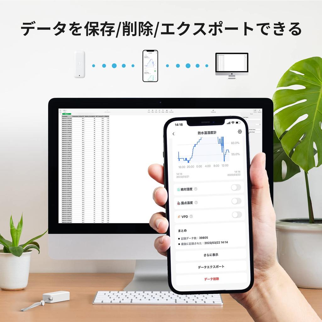 SwitchBot Waterproof Thermometer and Hygrometer Alexa Thermometer and Hygrometer SwitchBot Wireless Indoor and Outdoor Thermometer and Hygrometer