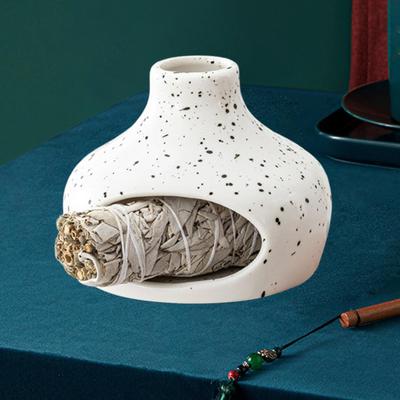 Ceramic Sage Holder Incense Burner,Housewarming Gift,Home Furnishing,Ornament,Sage Burning Bowl