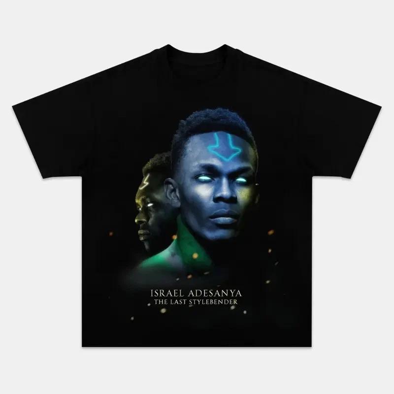 COMBATWEAR UFC Fighter Israel Adesanya Graphic Tee, Unisex Boxing Shirt XL