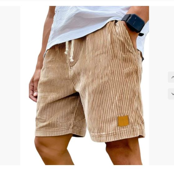 Men's Retro Corduroy Casual Shorts Men Fashion Solid Sweatpants Harajuku Corduroy Short Pants New Men Clothing Roupas