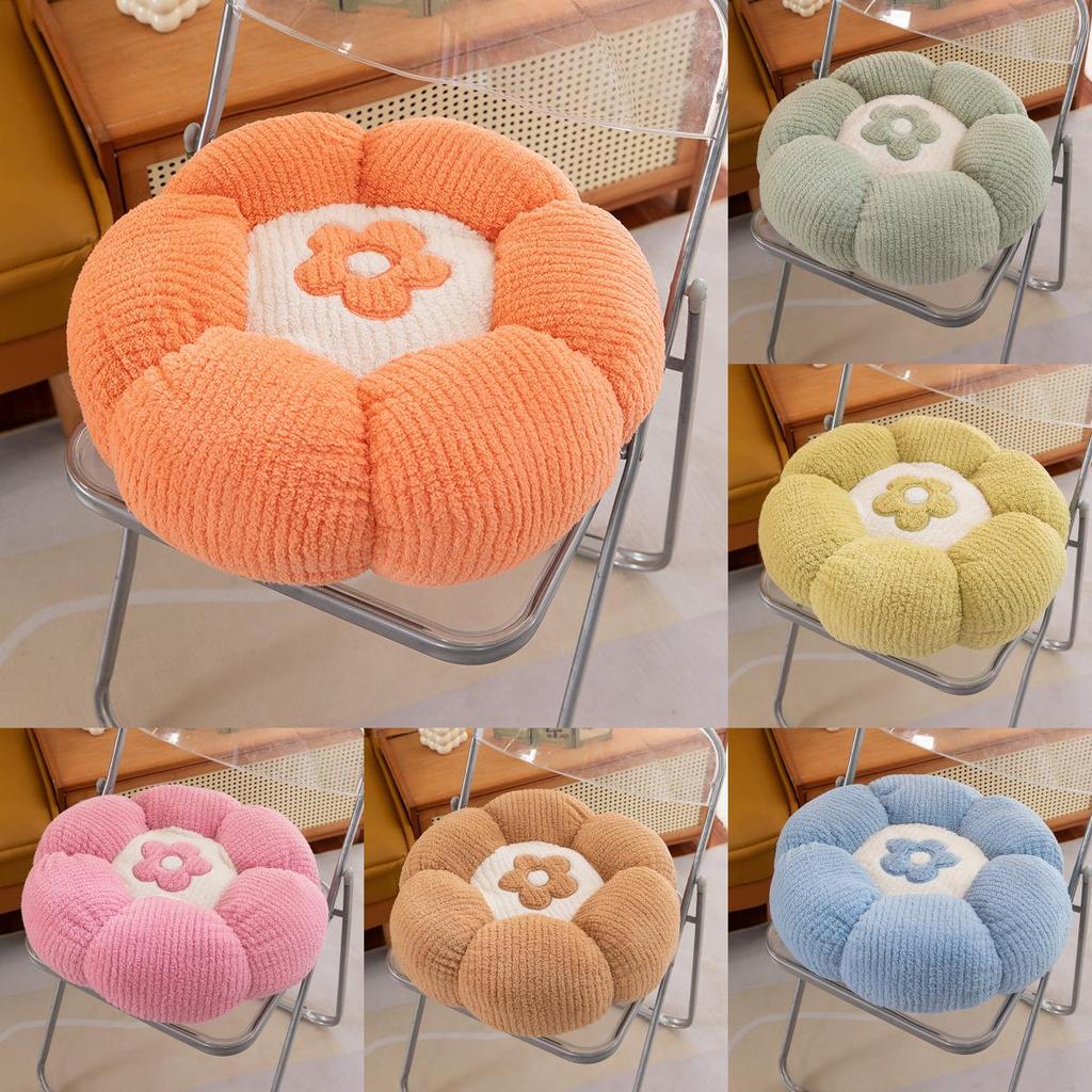 Flower Cushion Plush Pillow With Pp Cotton Fill For Home Lounge Decor