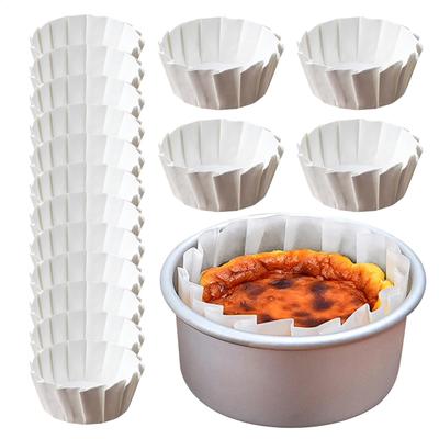 50 Stück Papier-Muffin-Form DIY 4 -8 Zoll Kuchenbecher Einlagen Backförmchen Hüllen Hüllen Dekorationswerkzeug Küchen-Kuchenzubehör