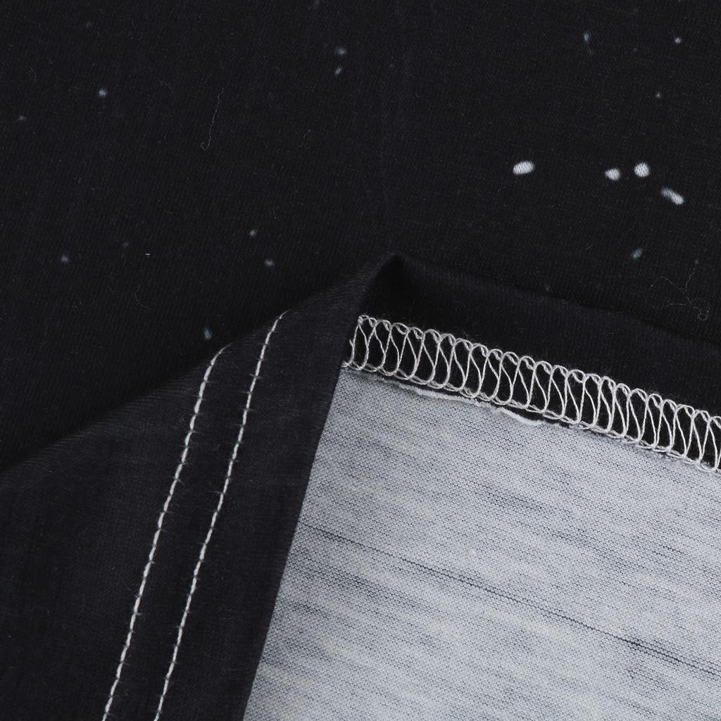 Women's Fashion Tie-dyed Print Loose Shoulder Casual Short Sleeve Casual Top