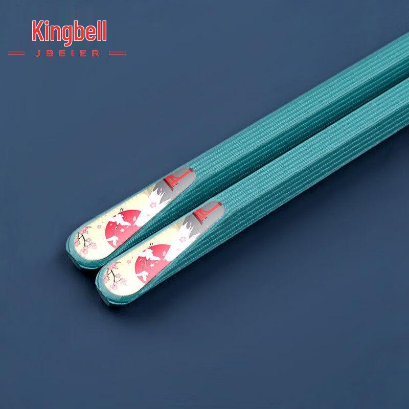 Jingbeier Japanese Style Alloy Chopsticks - 100 Pairs