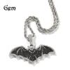 Kreativ Diablo Gotisk Full Diamant Fladdermus Hänge Personlighet Herr Hip Hop Rap Halsband Trend