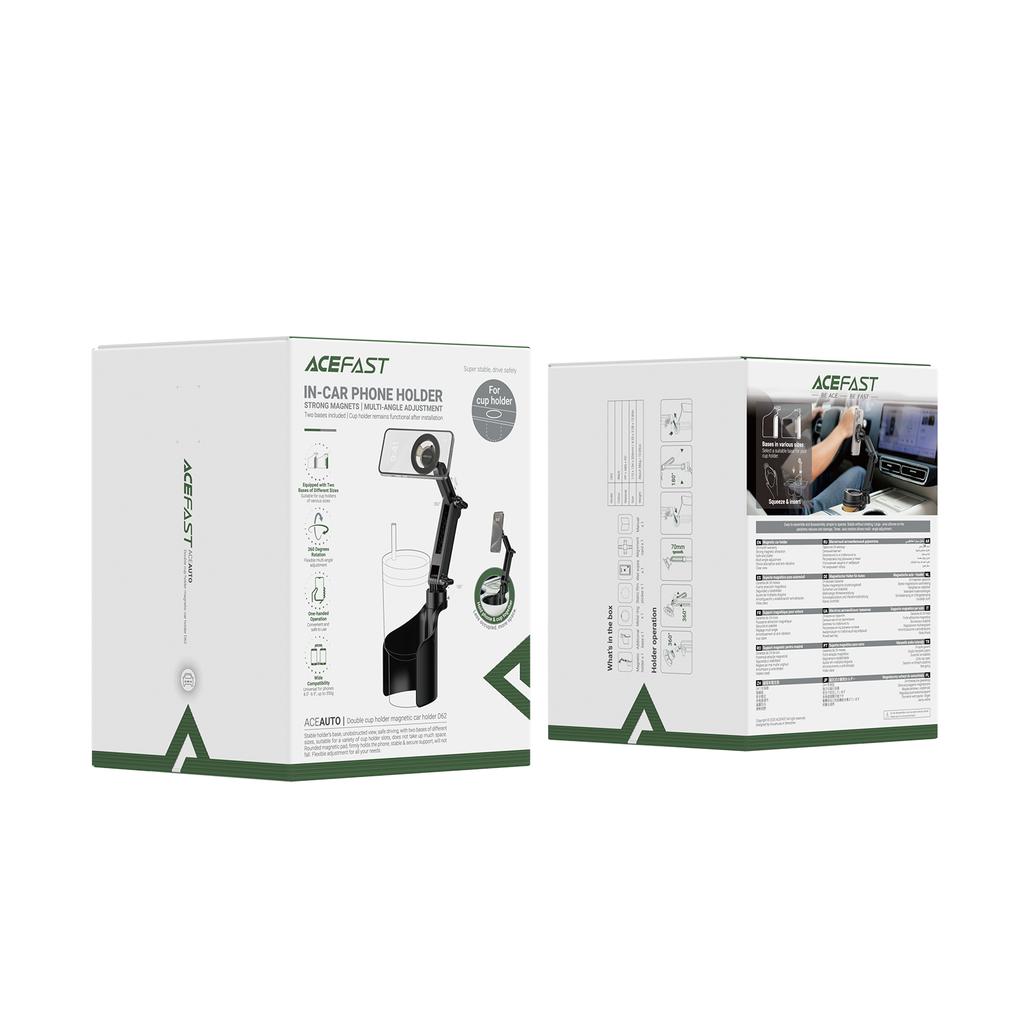 ACEFAST D62 Car Cup Holder Adjustable Angle / Length Magnetic Car Phone Stand for 4.7-6.9 inch Phones