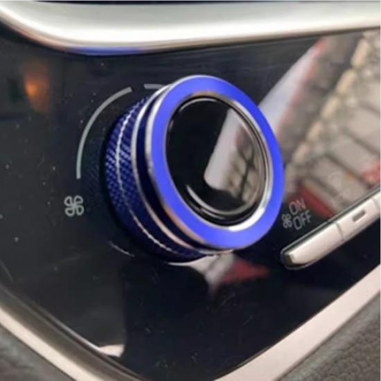 Car Console Air Condition Knob Blue Trim For Toyota Corolla Cross -2024