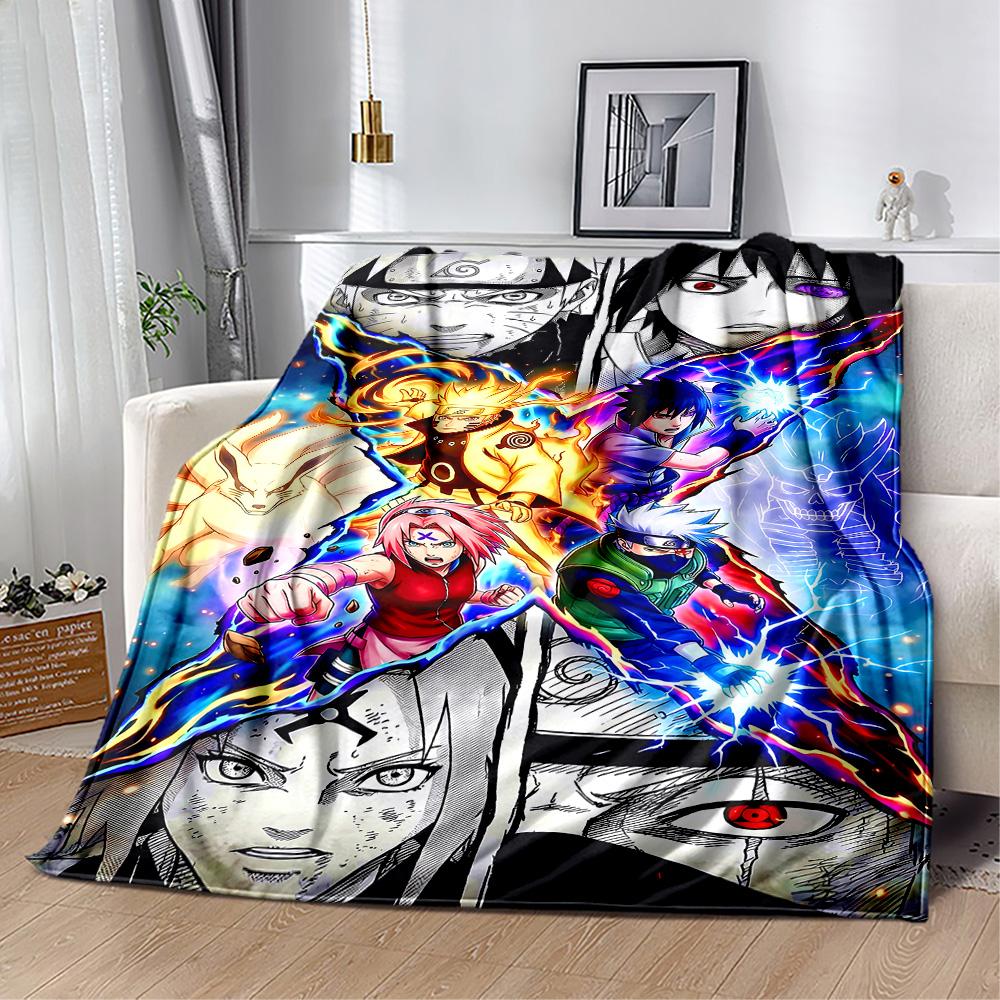 Naruto And Nine-tailed Fox Suitable Blanket for Offices, Travel, Living Rooms Also a Good Gift for Friends and Family Suitable for All Seasons.