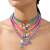 Handmade Beaded Necklace Starfish Shell Charm Multi-Layer Necklace Boho Necklace  Jewelry Gifts